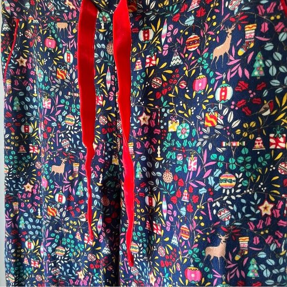 Boden Christmas Holiday Ornament Holly Present Pajama Pants US6 - Picture 2 of 5
